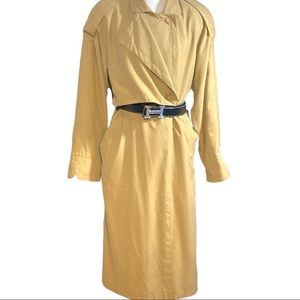 AMERICAN BAZAAR tan light trench coat -Sz L